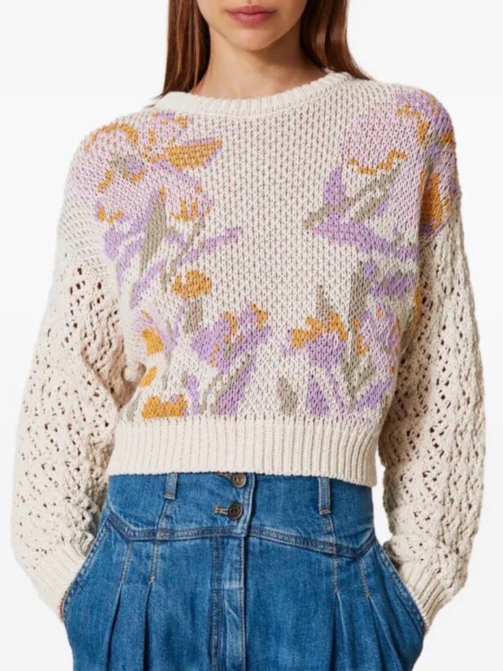Magaschoni 100% Cotton Sweater NWOT